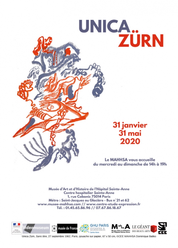Exposition Unica Z&uuml;rn au Mus&eacute;e d'art et d'histoire de l'h&ocirc;pital Sainte-Anne