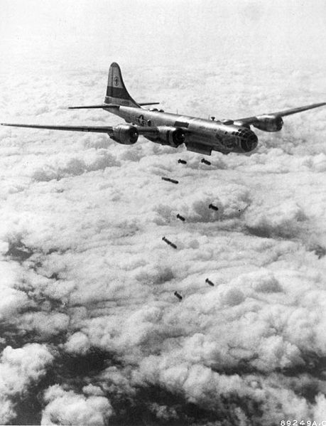 B29 bombardant la Cor&eacute;e du Nord