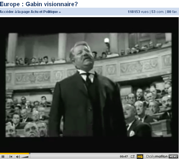 Gabin dans le Pr&eacute;sident