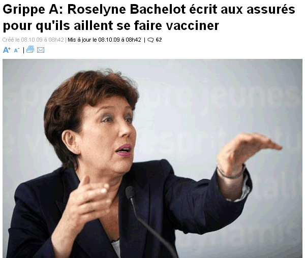 Roselyne Bachelot &eacute;crit aus assur&eacute;s