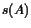 $ s (\ensuremath{A}\xspace )$