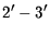 $ 2'-3'$